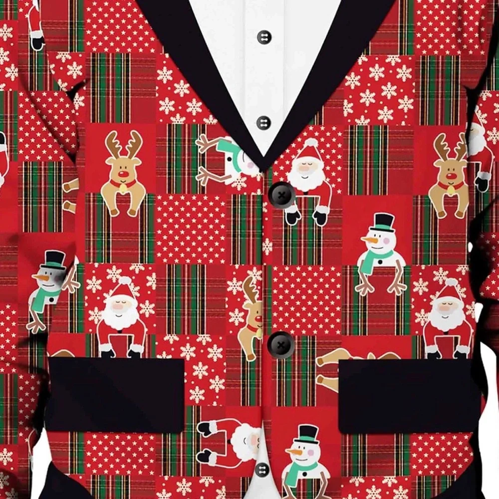 Ugly Christmas sweater Festive Red Christmas Cardigan with Bow Tie kids